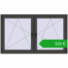 Pricing Tilt-and-Turn 1770x1040 mm REHAU ENERGY-SAVING SYNEGO MD BASALT_GREY two-sided. Price: 526,39 €