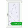 Pricing Tilt-and-Turn 700x1200 mm REHAU OPTIMUM EURO-DESIGN 70 RAL 9016 Traffic white two-sided. Price: 200.38 EUR