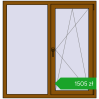 Ustalenie cen Okna skrzydłowe 1250x1300 mm CLASICTHERM 70 GOLDEN OAK dwustronny. Cena: 1504,83 zł