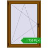 Pricing Tilt-and-Turn 1000x1400 mm REHAU OPTIMUM EURO-DESIGN 70 GOLDEN OAK two-sided. Price: 1 735.26 PLN