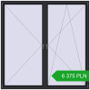 Pricing Tilt-and-Turn 2300x2300 mm REHAU ENERGY-SAVING SYNEGO MD BLACK_ULTI-MATT two-sided. Price: 6 375.23 PLN