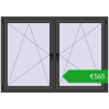 Ustalenie cen Okna skrzydłowe 1725x1220 mm REHAU ENERGY-SAVING SYNEGO MD BASALT_GREY dwustronny. Cena: 564,61 €