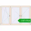 Pricing Tilt-and-Turn 2200x1400 mm REHAU OPTIMUM EURO-DESIGN 70 CREAME_WHITE_50L-2 two-sided. Price: 3 870.83 PLN