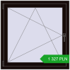 Pricing Tilt-and-Turn 1000x1000 mm REHAU OPTIMUM EURO-DESIGN 70 BLACK_BROWN two-sided. Price: 1 327.3 PLN