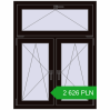 Pricing Tilt-and-Turn 1000x1300 mm REHAU OPTIMUM EURO-DESIGN 70 BLACK_BROWN two-sided. Price: 2 625.58 PLN