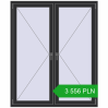 Pricing Tilt-and-Turn 1400x1700 mm REHAU OPTIMUM EURO-DESIGN 70 ANTHRACITE_GREY_GLATT two-sided. Price: 3 556.44 PLN