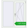 Pricing Tilt-and-Turn 1030x1160 mm REHAU OPTIMUM EURO-DESIGN 70 RAL 9016 Traffic white two-sided. Price: 1 070.69 PLN