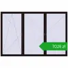 Pricing Tilt-and-Turn 3600x2400 mm REHAU ENERGY-SAVING SYNEGO MD BLACK_BROWN two-sided. Price: 7028,14 zł
