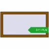Pricing Tilt-and-Turn 1000x530 mm REHAU OPTIMUM EURO-DESIGN 70 GOLDEN OAK two-sided. Price: 511.34 PLN