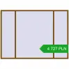 Pricing Tilt-and-Turn 3200x2300 mm REHAU RENOVATION EURO 70 GOLDEN OAK two-sided. Price: 4 726.65 PLN