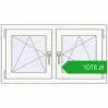 Pricing Tilt-and-Turn 990x545 mm REHAU OPTIMUM EURO-DESIGN 70 DARK_OAK external. Price: 1077,81 zł