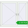 Pricing Tilt-and-Turn 1450x1350 mm REHAU OPTIMUM EURO-DESIGN 70 RAL 9016 Traffic white two-sided. Price: 2 197.25 PLN