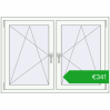 Ustalenie cen Okna skrzydłowe 1305x920 mm REHAU ENERGY-SAVING SYNEGO MD RAL 9016 Traffic white dwustronny. Cena: 340,50 €