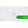 Ustalenie cen Okna skrzydłowe 1980x1060 mm EPSILON OPTIMA RAL 9016 Traffic white dwustronny. Cena: 282,31 €