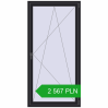 Pricing Tilt-and-Turn 1000x2000 mm REHAU ENERGY-SAVING SYNEGO MD BLACK_ULTI-MATT two-sided. Price: 2 566.52 PLN