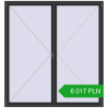 Pricing Tilt-and-Turn 2100x2250 mm REHAU OPTIMUM EURO-DESIGN 70 ANTHRACITE_GREY_GLATT two-sided. Price: 6 017.1 PLN