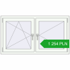 Pricing Tilt-and-Turn 1330x735 mm REHAU OPTIMUM EURO-DESIGN 70 RAL 9016 Traffic white two-sided. Price: 1 253.97 PLN