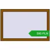 Pricing Tilt-and-Turn 1020x660 mm REHAU OPTIMUM EURO-DESIGN 70 GOLDEN OAK two-sided. Price: 590.25 PLN