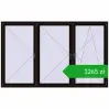 Ustalenie cen Okna skrzydłowe 2600x1600 mm REHAU OPTIMUM EURO-DESIGN 70 BLACK_BROWN dwustronny. Cena: 3264,98 zł