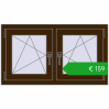 Ustalenie cen Okna skrzydłowe 990x560 mm EPSILON OPTIMA DARK_OAK dwustronny. Cena: 158,69 €