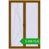 Pricing Tilt-and-Turn 1500x2300 mm REHAU ENERGY-SAVING SYNEGO MD GOLDEN OAK two-sided. Price: 5 598.46 PLN