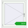 Pricing Okna skrzydłowe 850x950 mm KORSA OPTIMUM REHAU EURO 70. Price: 263,21 €