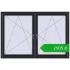 Ustalenie cen Okna skrzydłowe 1800x1220 mm REHAU ENERGY-SAVING SYNEGO MD BLACK_ULTI-MATT dwustronny. Cena: 2505,28 zł