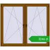 Ustalenie cen Okna skrzydłowe 1800x1565 mm REHAU ENERGY-SAVING SYNEGO MD GOLDEN OAK dwustronny. Cena: 3245,73 zł
