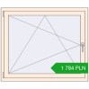 Pricing Tilt-and-Turn 1150x970 mm REHAU OPTIMUM EURO-DESIGN 70 CREAME_WHITE_50L-2 two-sided. Price: 1 784.22 PLN