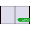 Pricing Tilt-and-Turn 2225x1400 mm REHAU OPTIMUM EURO-DESIGN 70 CHOCOLATE_BROWN two-sided. Price: 1 927.69 PLN