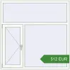 Pricing Tilt-and-Turn 1500x1500 mm KORSA OPTIMUM REHAU EURO 70. Price: 511.96 EUR