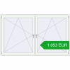 Pricing Tilt-and-Turn 2270x1350 mm REHAU BRILLANT DESIGN RAL 9016 Traffic white two-sided. Price: 1 052.85 EUR
