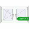 Pricing Tilt-and-Turn 1000x600 mm REHAU OPTIMUM EURO-DESIGN 70 RAL 9016 Traffic white two-sided. Price: 1 003.55 PLN