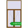 Pricing Tilt-and-Turn 1470x2720 mm REHAU OPTIMUM EURO-DESIGN 70 GOLDEN OAK two-sided. Price: 4 498.88 PLN