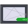 Pricing Tilt-and-Turn 1000x700 mm CLASICTHERM 70 ANTHRACITE_GREY_STRUKTURAL two-sided. Price: 928,31 zł