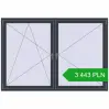 Pricing Tilt-and-Turn 2050x1400 mm REHAU OPTIMUM EURO-DESIGN 70 ANTHRACITE_GREY_STRUKTURAL two-sided. Price: 3 443.07 PLN