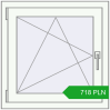 Pricing Tilt-and-Turn 700x700 mm REHAU OPTIMUM EURO-DESIGN 70 RAL 9016 Traffic white two-sided. Price: 717.93 PLN
