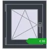 Ustalenie cen Okna skrzydłowe 500x545 mm EPSILON OPTIMA ANTHRACITE_GREY_STRUKTURAL dwustronny. Cena: 87,85 €