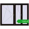 Pricing Tilt-and-Turn 1800x1400 mm REHAU OPTIMUM EURO-DESIGN 70 BLACK_BROWN two-sided. Price: 3139,95 zł