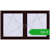 Pricing Tilt-and-Turn 1770x1040 mm REHAU ENERGY-SAVING SYNEGO MD CHOCOLATE_BROWN two-sided. Price: 526,39 €