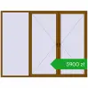 Pricing Tilt-and-Turn 3000x2300 mm REHAU ENERGY-SAVING SYNEGO MD GOLDEN OAK two-sided. Price: 5899,68 zł