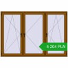 Pricing Tilt-and-Turn 2140x1450 mm REHAU OPTIMUM EURO-DESIGN 70 GOLDEN OAK two-sided. Price: 4 204.31 PLN