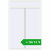 Pricing Tilt-and-Turn 1600x2400 mm ALU STANDARD 72 RAL 9016 Traffic white two-sided. Price: 4 307.22 PLN