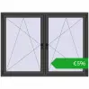 Pricing Tilt-and-Turn 1770x1295 mm REHAU ENERGY-SAVING SYNEGO MD BASALT_GREY two-sided. Price: 596,00 €