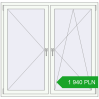 Pricing Tilt-and-Turn 1480x1440 mm REHAU OPTIMUM EURO-DESIGN 70 RAL 9016 Traffic white two-sided. Price: 1 940.47 PLN