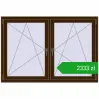Pricing Tilt-and-Turn 1575x1070 mm REHAU ENERGY-SAVING SYNEGO MD DARK_OAK two-sided. Price: 2333,16 zł