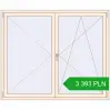 Pricing Tilt-and-Turn 1800x1500 mm REHAU OPTIMUM EURO-DESIGN 70 CREAME_WHITE_50L-2 two-sided. Price: 3 393.42 PLN