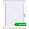 Pricing Tilt-and-Turn 940x1140 mm REHAU OPTIMUM EURO-DESIGN 70 RAL 9016 Traffic white two-sided. Price: 982.03 PLN