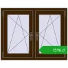 Ustalenie cen Okna skrzydłowe 1005x785 mm REHAU ENERGY-SAVING SYNEGO MD DARK_OAK dwustronny. Cena: 1595,54 zł