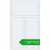 Pricing Tilt-and-Turn 1000x1650 mm REHAU OPTIMUM EURO-DESIGN 70 RAL 9016 Traffic white two-sided. Price: 1 046.89 PLN